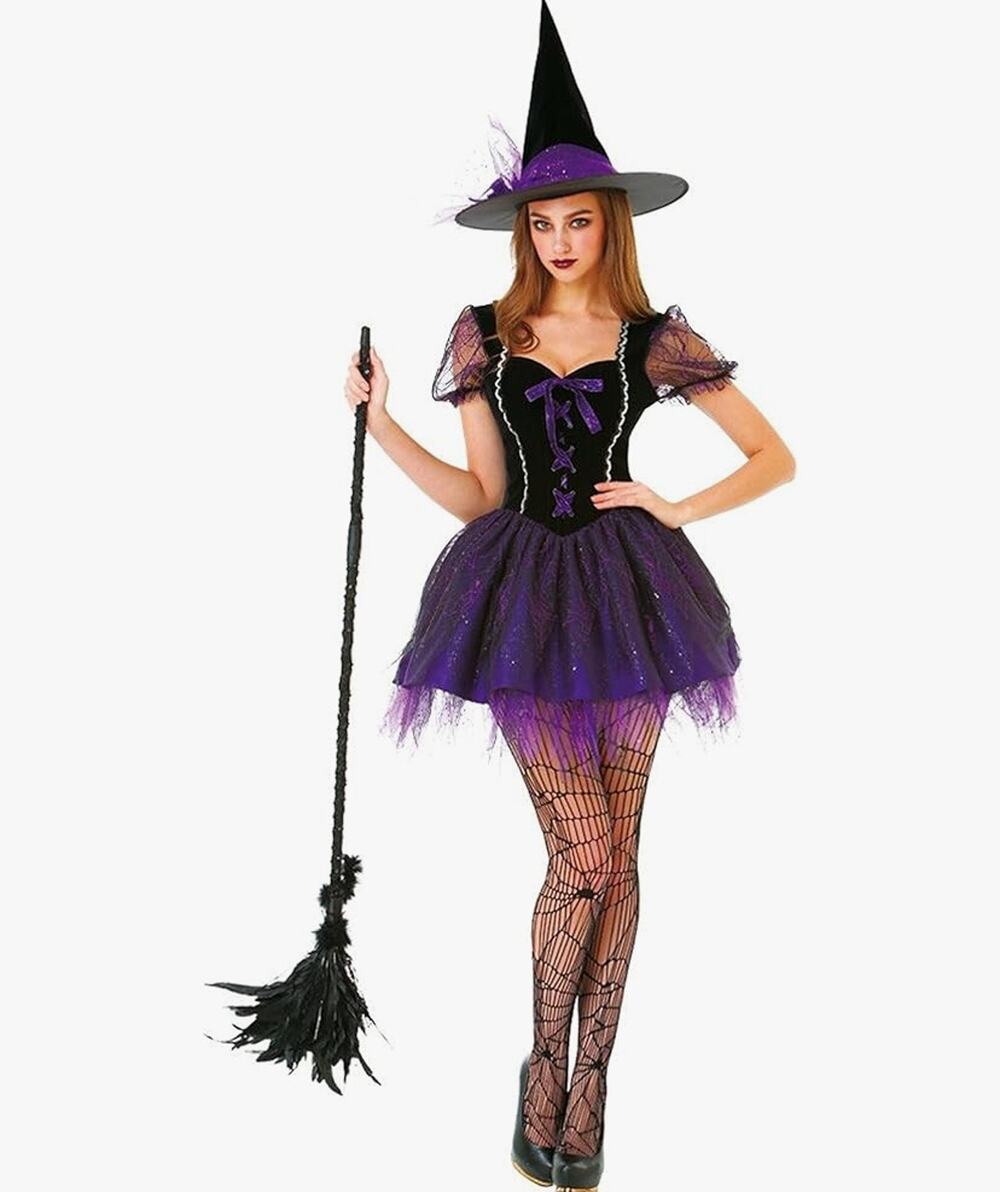 Brand New Hauntlook Women's Medium Purple Wicked Witch Halloween Costume